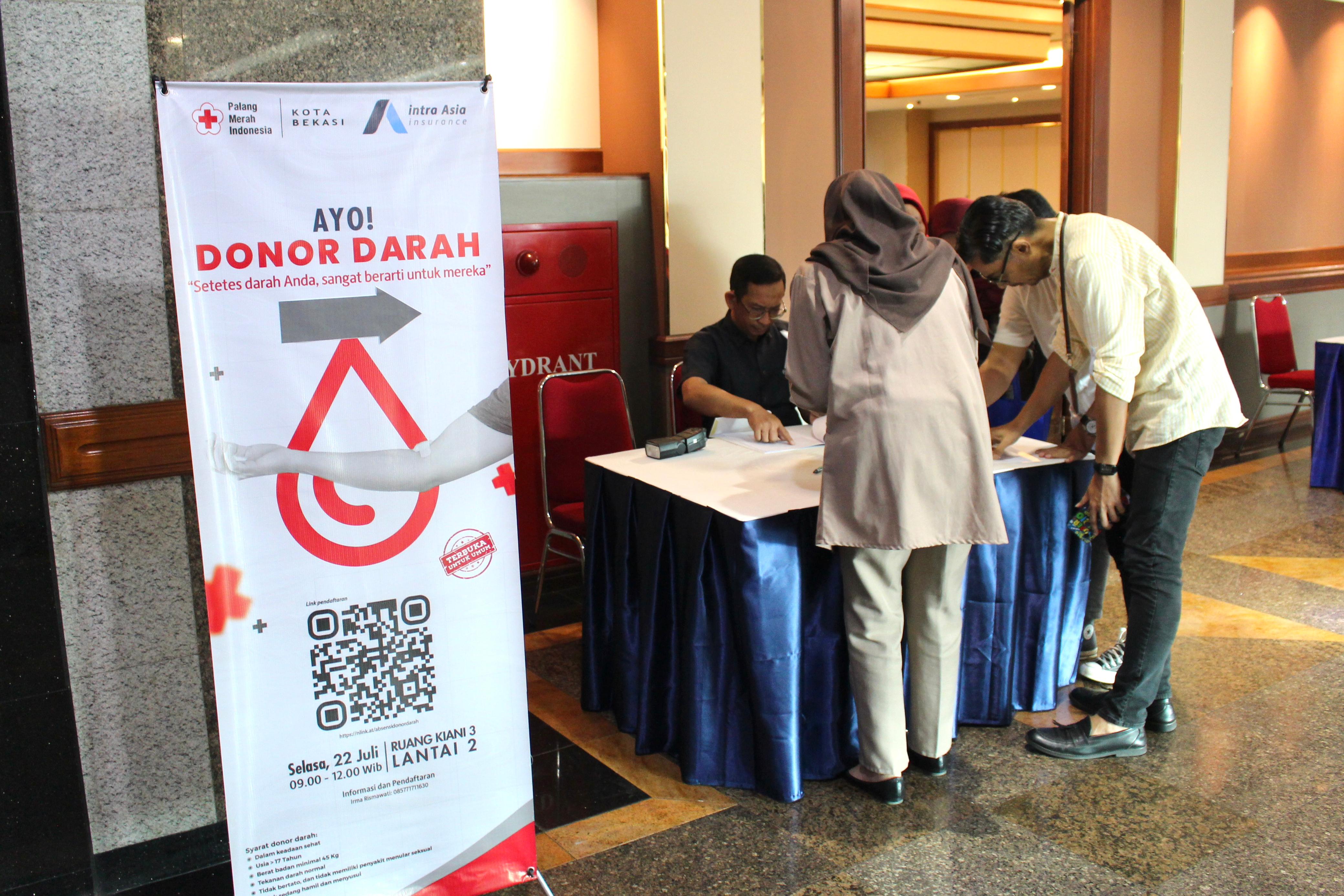 Peduli Kesehatan, Wujudkan Aksi Nyata: PT Asuransi Intra Asia Gelar Medical Check-Up dan Donor Darah Bersama PMI Kota Bekasi