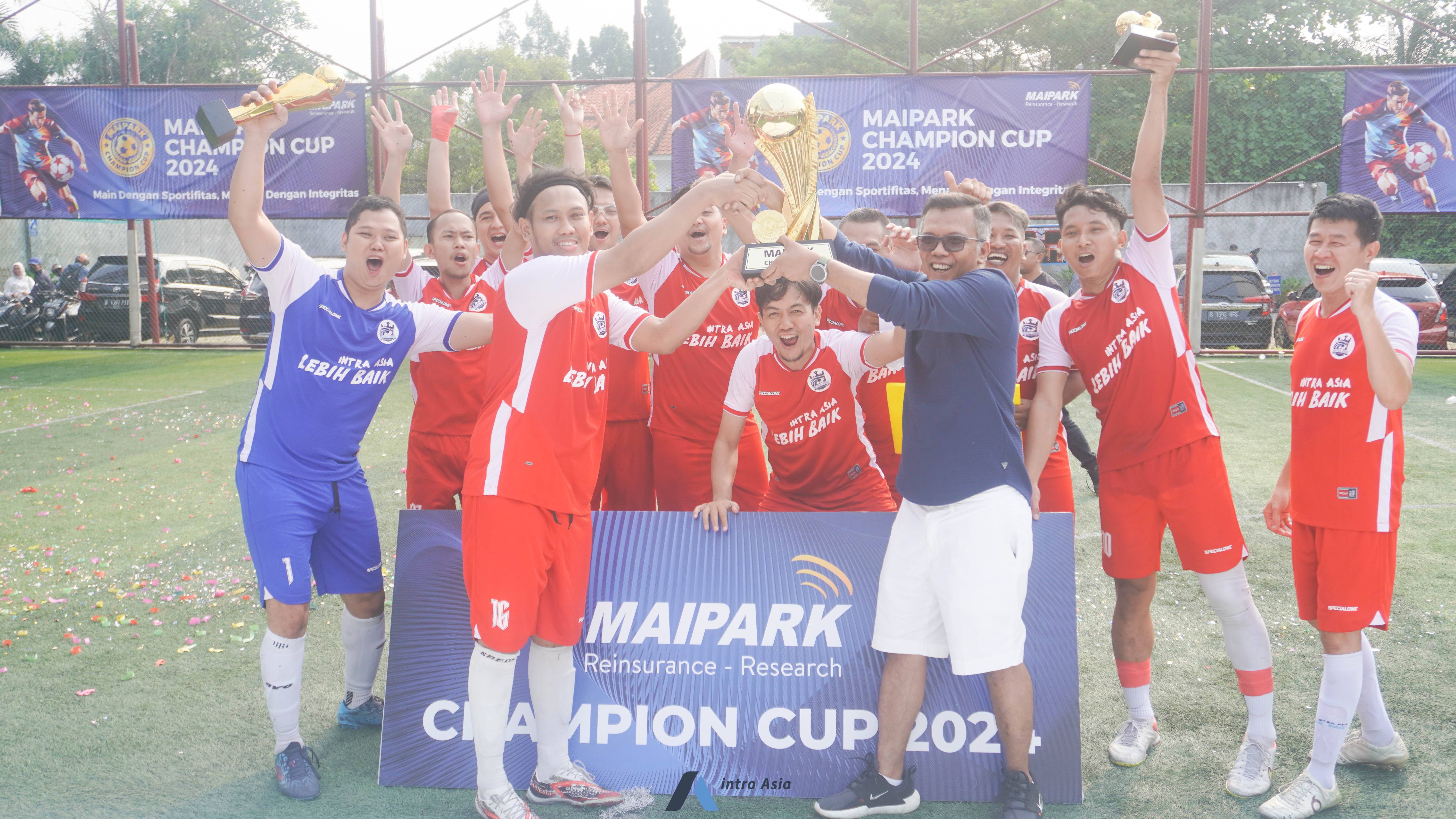 PT Asuransi Intra Asia berhasil mempertahankan piala bergilir MAIPARK Champion Cup 2024